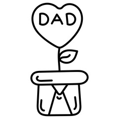 Sticker - Fathers Day Decoration