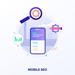 Poster - Mobile Seo Vector 