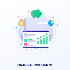 Poster - Flat Financial Investment 