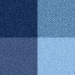 Denim texture. Seamless blue checkered pattern, cotton tissue print template, modern western apparel design, realistic jeans textile, wallpaper and fills vector close up background