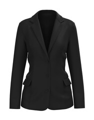 Blank Blazer mockup. Front view. 3d rendering, 3d illustration.