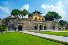 The Main Gate Of Imperial Citadel Of Thang Long. It Is A Complex Of Historic Imperial Buildings Built In Year 1010. It's Located In The Centre Of Hanoi, Vietnam And Also Unesco World Heritage Site.
