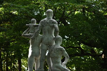 The Symbolic Statue Of The Pioneering Families In Sapporo Japan