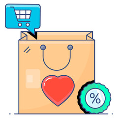 Poster - 
Trendy design of add to cart icon
