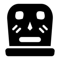 Poster - 
Lucha libre mask icon style, wrestling mask,
