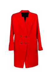 Red coat isolated