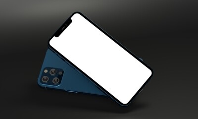 modern mobile smartphone digital 3d isolated