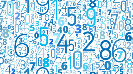 numbers vector background