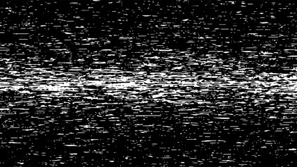 Abstract glitch background. Halftone pattern with noise effect. Broken computer code. Black vector texture.