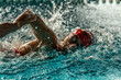 © WildGlass Photograph - Swimmer at the pool swimming freestyle