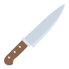 Sticker - 
Sharp kitchen knife for cutting
