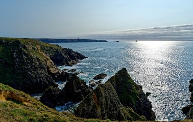 Wall Mural - Littoral à la Pointe du Van, Pointe du Raz, Cap Sizun, Cléden-Cap-Sizun, GR34, Finistère, Bretagne, France