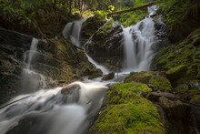 View Of Cascade Creek Falls In North Cascades National Park