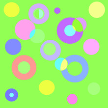 Green Background With Circles