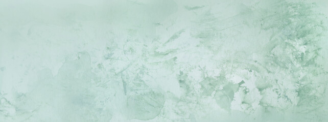 Wall Mural - watercolor green elegant simple primitive background for banners, cards, brochures, booklets, etc. Universal backdrop, delicate and neat, uniform, with paint spots