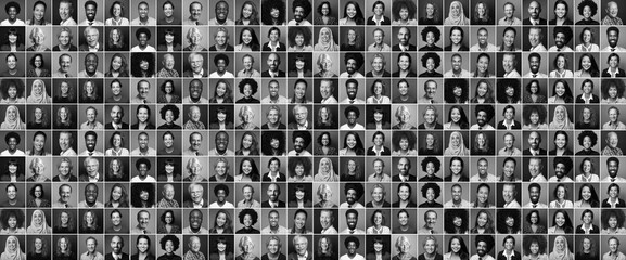 Poster - Group of 28 beautiful people in front of a background