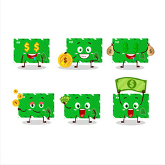 Poster - Elf Envelopes cartoon character with cute emoticon bring money