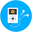 
A portable music device, mp3 music player icon
