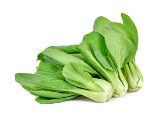 Wall Mural - Bok choy vegetable on white background