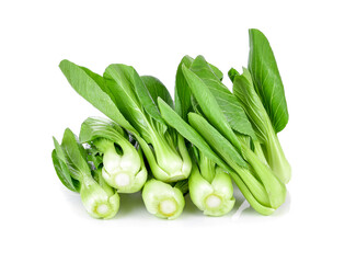 Wall Mural - Bok choy (chinese cabbage) isolated on white.