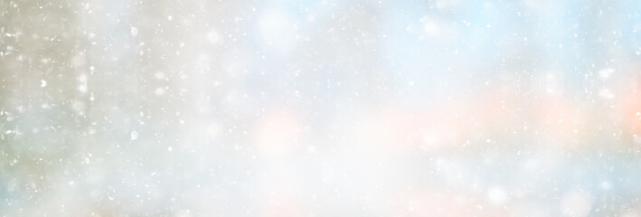 abstract white light blurred snow background, glamor christmas glow design