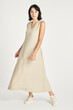 © Rawpixel.com - Woman in a minimal beige dress mockup