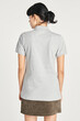 © Rawpixel.com - Woman wearing a gray collared shirt mockup