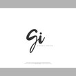 © D'Graphic Studio - GI Initial handwriting or handwritten logo for identity. Logo with signature and hand drawn style.