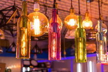 Decorative Beer Bottle Style Diode Light Bulb Hang From Ceiling
