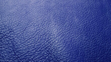 Blue Cattle Leather Texture Background