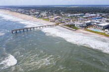 The St. Johns County Ocean And Fishing Pier In St. Augustine Beach, Florida In 2020.
