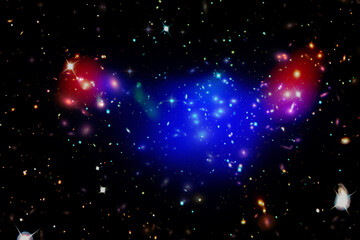 Wall Mural - amazing galaxy view and stars. the elements of this image furnished by nasa.