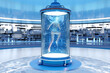© Spectral/Westend61 - 3D rendered Illustration of gynoid being created in regeneration tank at illuminated laboratory