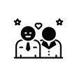 © WEBTECHOPS - Black solid icon for respect