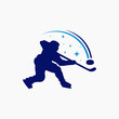 ice hockey game sports logo