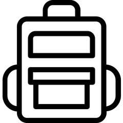 Poster - 
Backpack Flat Vector Icon
