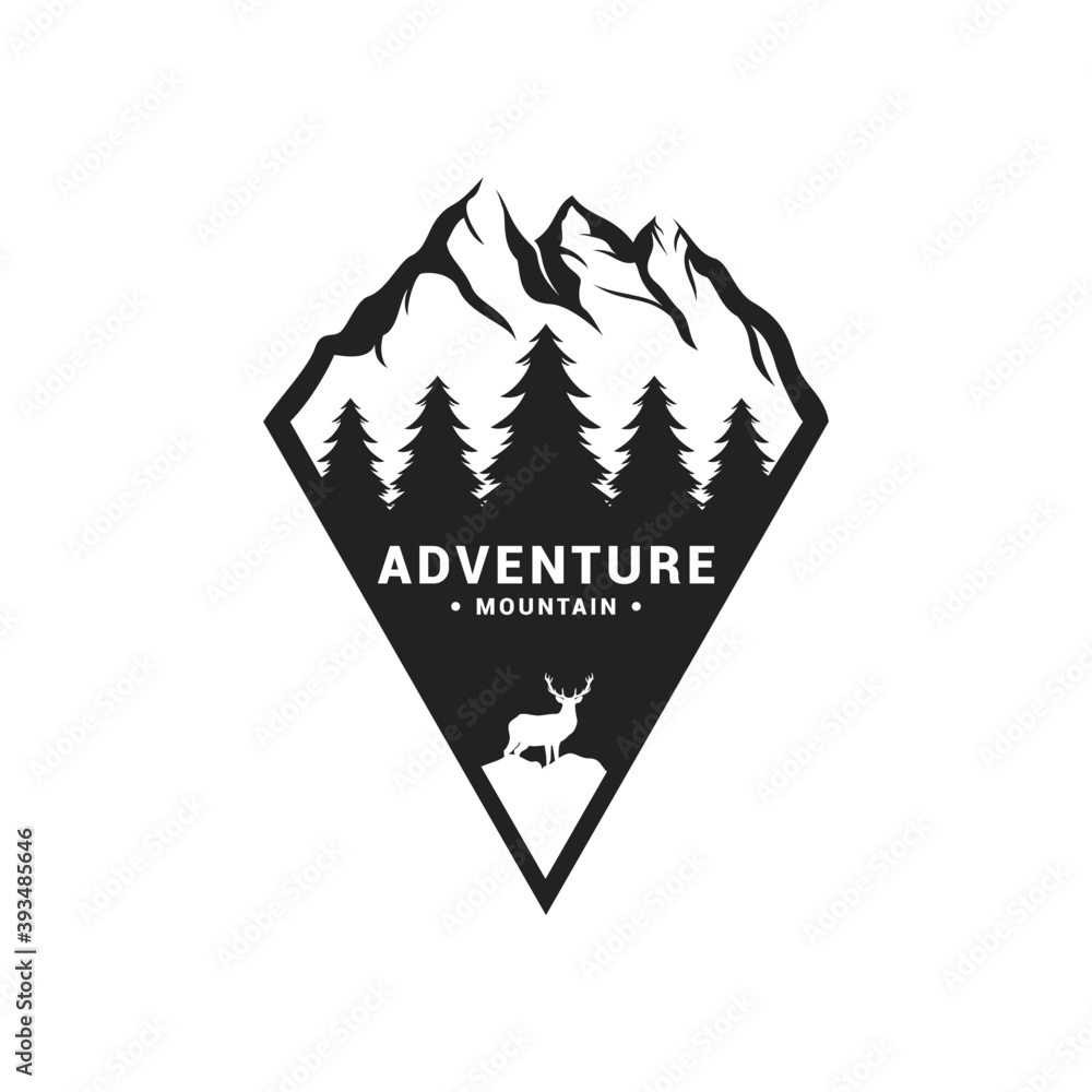 Mountain adventure logo icon vector template. Premium design mountain ...