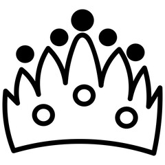 Sticker - Queen Crown Vector 