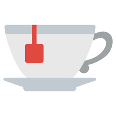 Sticker - Tea Cup Vector 