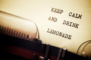 Wall Mural - Keep calm and drink lemonade