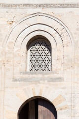 Architectural detail of Palermo, Sicily, Italy. A window in arab - norman style