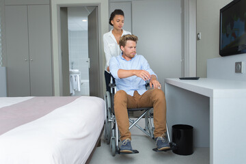 young couple in their bedroom