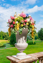 Wall Mural - Imperial bouquet festival in Pavlovsky park, Pavlovsk, St. Petersburg, Russia