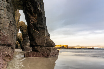 Sticker - Playa de las Catedrales Bbeach in Galicia in northern Spain