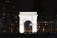 Arc De Triomphe In New York At Night.