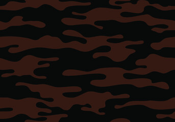 Wall Mural - texture repeating camouflage military brown black. seamless pattern. background print