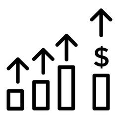 Canvas Print - Financial  data visualization