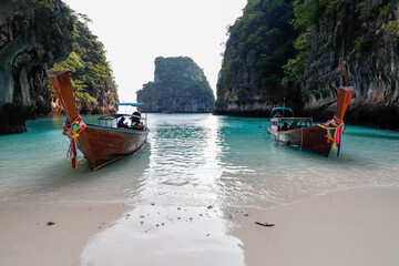 boats on the beach