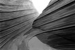 The WAVE abstract close-up in black and white film, in Vermilion Cliffs National Monument, Arizona, USA