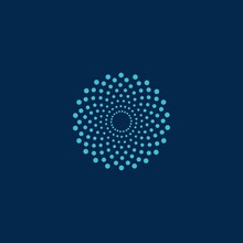 Abstract Mandala Flower Vector Logo Icon